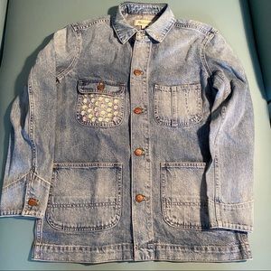 Madewell Embroidered Denim Chore Coat